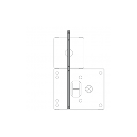 BRCKT 002 Supports long pour l'assemblage d'un ES1.0 avec ES1.8 ou ES2.5 (quatre pièces dans un paquet)